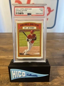 2021 Topps Heritage In Action Shohei Ohtani #246 PSA 7 - Foto 1 di 3