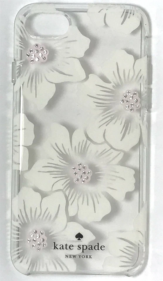 Kate Spade Hardshell Case for iPhone SE 2022/2020/8/7, Clear/Hollyhock Floral - Image 1 of 1