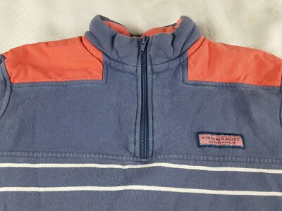 Vineyard Vines Shep Shirt Boys Size Large 16-18 Long Sleeve 1/4 Zip Pullover - Image 1 of 4