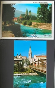 BRESSANONE 2 cartoline : via Ponte Aquila e Panorama , viaggiate - Foto 1 di 1