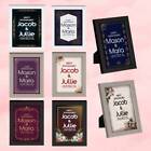 Personalised Wooden Frames Anniversary Any Image Name Wedding Gift Mr and Mrs 48