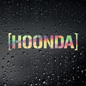 Hoonda Gold Oil Slick JDM Car Sticker - JAP Tuner Honda Civic - Picture 1 of 3