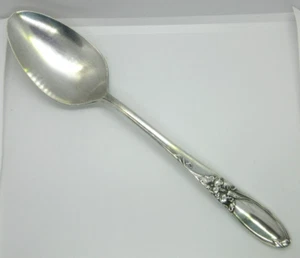 Oneida Community ORCHIDEA BIANCA *1 cucchiaio da portata* 8 1/4" placcato argento 1953 - Foto 1 di 5