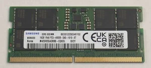 Laptop Memory: Samsung 16GB 1Rx8 PC5-4800B M425R2GA3BB0-CQK0L - Picture 1 of 2