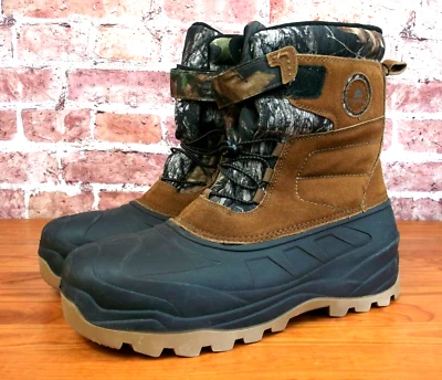 NEW Ozark Trail MEN'S CAMO BOOTS Lace up w/straps hunting SIZE 13 fishing NWT - Image 1 of 4