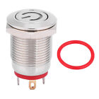 Lockfree 12mm MetalButton Switch Power Shaped LED SelfReset Red Switch 5V