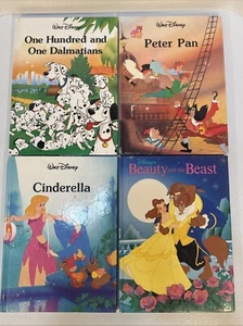 Walt Disney Classic Series Books Lot of 4 HC Peter Pan Cinderella Beauty & Beast - Picture 1 of 12