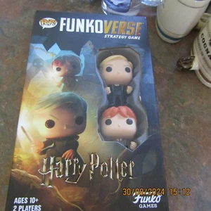 Funko Pop Harry Potter FUNKOVERSE Strategy Game Draco & Ron VGC - Picture 1 of 10