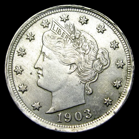 1903 Liberty V Nickel ---- Gem BU+ Condition Coin ---- #UU102 Cover