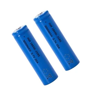 3.7 Volt 2 Packs Button Top Rechargeable Batteries 3000mAh for Flashlights H - Picture 1 of 1