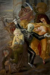 Seven Deadly Sins by Otto Dix - Dark German Expressionist Art Print - Picture 1 of 4