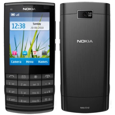 Unlocked Nokia X3-02 Touch Screen WIFI MP3 5.0MP 3G GSM Slider Cellular Phone - Image 1 of 4