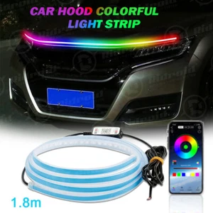 71" Car Hood Light Exterior LED Strip Lights RGB DRL For GMC Sierra 1500 2500 - Picture 1 of 14