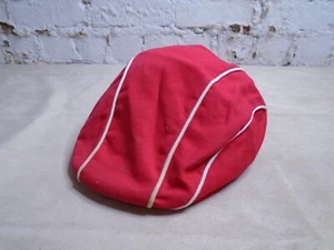 Vintage 90s Y2K US Polo ASSN Striped Newsboys Hat Cap Red White One Size - Picture 1 of 8