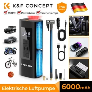 YOUNGDO 150PSI Batería Bomba de Aire Eléctrica Bomba de Neumáticos para Moto Coche 6000mAh - Imagen 1 de 12