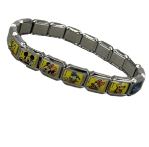 Bracciale bambino personaggi fumetti Topolino Pippo Paperino Minnie Mouse Disney - Imagen 1 de 11