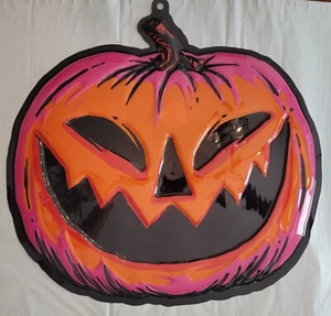 2024 Halloween Hyde & Eek Neón Decoración de Pared Calabaza Jack O Linterna Estilo Vintage - Imagen 1 de 14