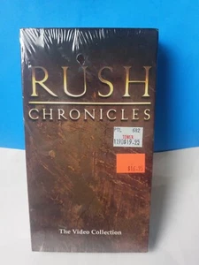 Rush - Chronicles Videos-VHS 1990 *New and Sealed * Tower Records Sticker - Picture 1 of 4