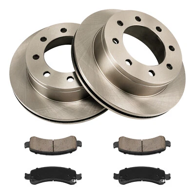 Rear Disc Rotors&Brake Pads for GMC Savana 3500 Base Cutaway Van 2-Door 03-20 - Image 1 of 4