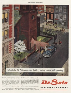 1945 DeSoto: Tausende und Abertausende von Autofahrern Vintage Druck Anzeige - Bild 1 von 1