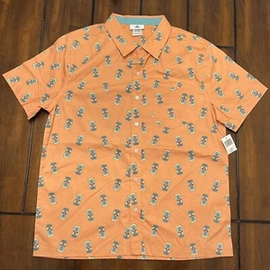 Camisa abotonada con botes de basura Main Street 2020 Disney Parks adulto pequeña S ¡nueva con etiquetas! - Imagen 1 de 4