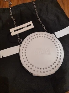 Alexander Mcqueen MCQ Small Leather Round handbag white BNWT - Picture 1 of 8