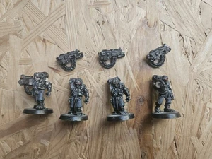 Warhammer 40k Space Marine Servitors Heavy Bolters Metal x4 OOP - Picture 1 of 3
