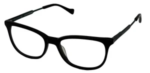 Gafas oftálmicas rectangulares de plástico negro Lucky Brand para mujer D221. 52mm - Imagen 1 de 13
