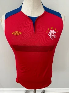 Umbro Scotland Rangers FC Blue/Red Sleeveless Practice Jersey Men’s Medium* - Picture 1 of 3