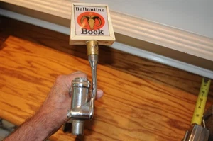 Vintage Ballentine Bock Beer Tap Handle Economy Faucet Company Fixture Brewerian - Picture 1 of 24