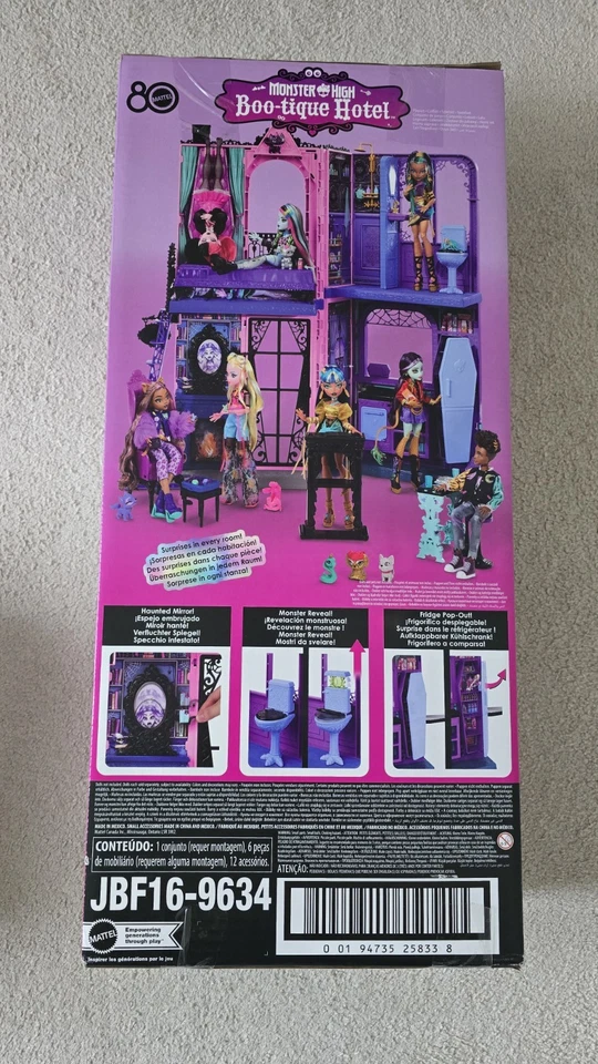 Monster High Boo-tique Hotel Playset – Boutique Dollhouse CHRISTMAS 2025 MATTEL - Image 1 of 4