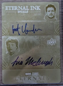 2023 Upper Deck Marvel Eternals Dual Auto Printing Plate Harrington McHugh 1/1 - Bild 1 von 2