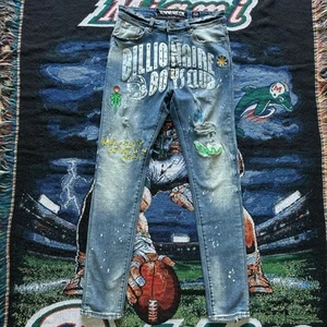 Billionaire Boys Club Embroidered Trek Martian Jeans Men’s FITS 31x32 Denim - Picture 1 of 8