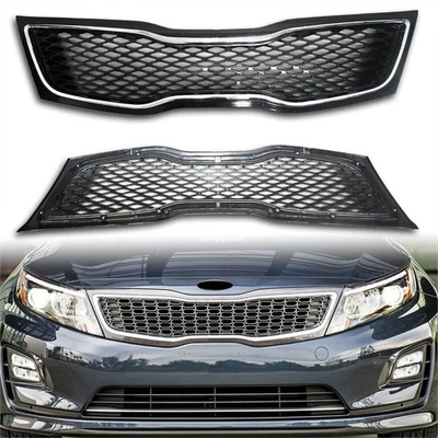 Parachoques delantero cromado parrilla superior ABS para Kia Optima 2014 2015 Foto 1 de 4