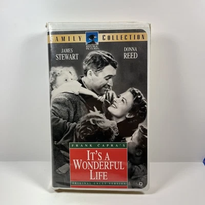 Its a Wonderful Life VHS James Stewart Vintage Original Black & White Uncut - Image 1 of 4