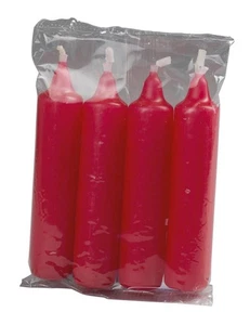 Velas de Adviento Rojo, en bolsa de 4 para corona de Adviento y decoración (HxØ) 10,5x2,3 cm NUEVO - Imagen 1 de 1