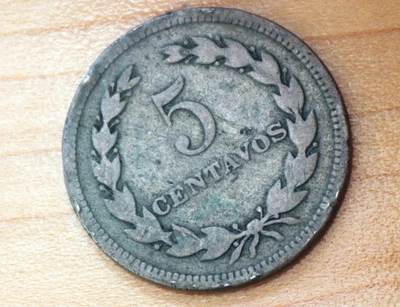 5 centavos El Salvador 1917 Foto 1 de 2
