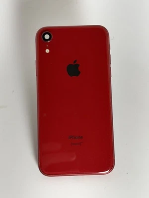 Carcasa trasera iPhone XR marco de vidrio de repuesto rojo original OEM grado B Foto 1 de 4