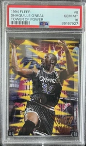 1994 Fleer Tower Of Power Insert #8 Shaquille O’Neal PSA 10 GEM MINT Pop 8 - Bild 1 von 2
