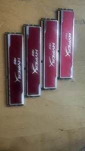 KINGSTON HYPERX RED 32GB (8GBX4) DDR3 1333MHz PC3-10600 SDRAM 1.5V KHX16C10B1R/8 - Picture 1 of 2