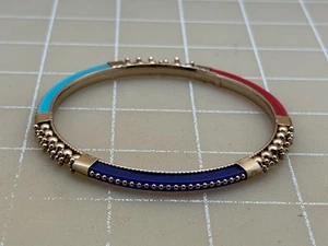 Judd's Very Pretty Fashion Bangle Bracelet w/Colored Inlays - Picture 1 of 6
