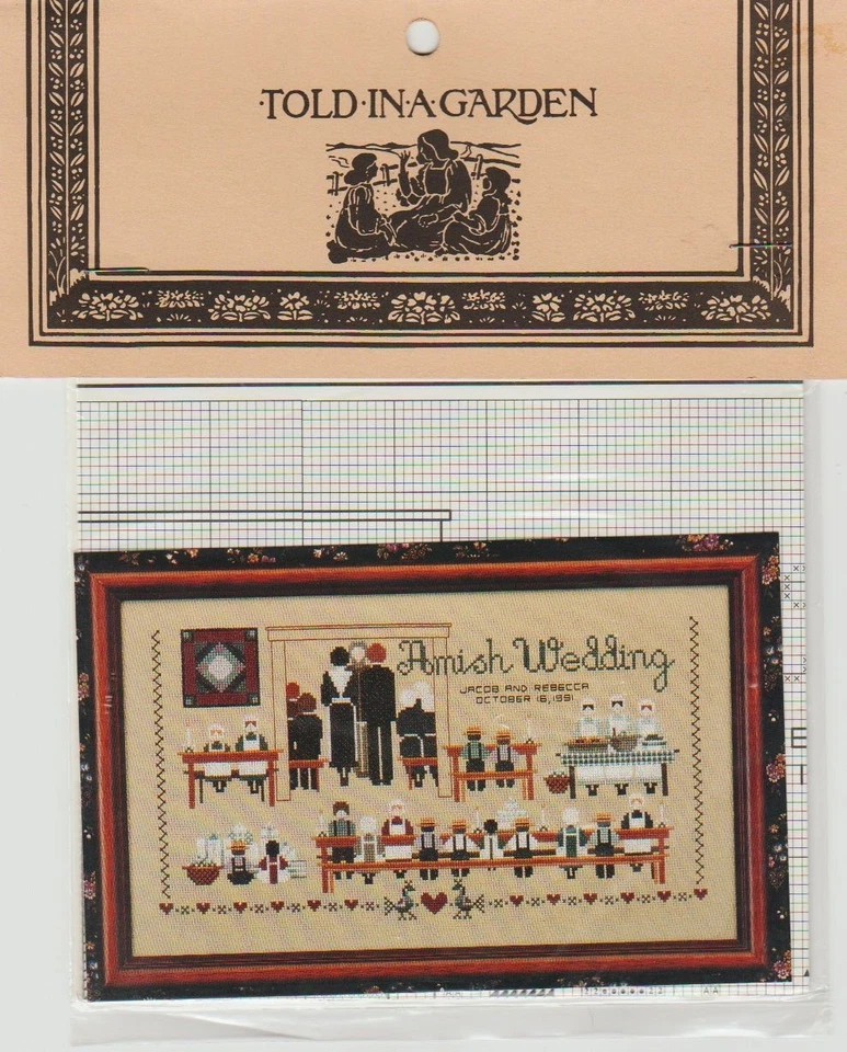 Amish Wedding by Told In A Garden cross stitch pattern - Image 1 of 1