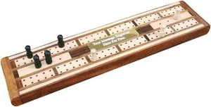 Personalised Wooden Cribbage Travel Board WIth Legs & Pegs - Free Engraving - Picture 1 of 6