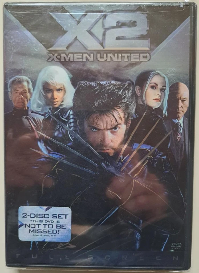 NEW/SEALED 2-Disc DVD ~X2: X-MEN UNITE~2003 Full Screen ~Patrick Stewart++ - Image 1 of 1