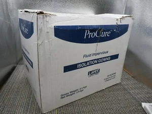 ProCure Fluid Impervious Isolation Gowns PC160 Protection Gowns Latex Free 50Pk - Picture 1 of 2
