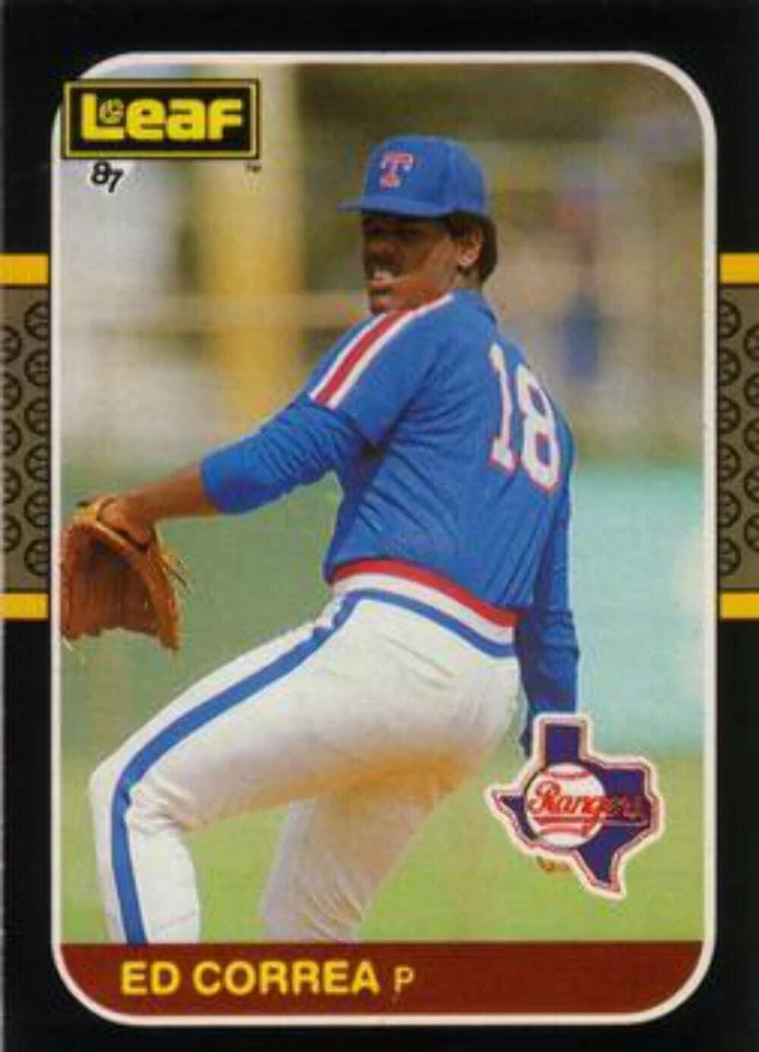 #145 Ed Correa - Texas Rangers - 1987 Leaf Baseball - Image 1 of 1