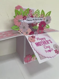 Pretty Mothers Day Pop Up Card In A Box - Picture 1 of 7