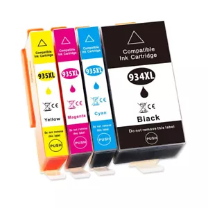 4 Druckerpatronen für HP 934 XL HP 935 XL Officejet Pro 6230 6830 Officejet 6820 - Bild 1 von 7