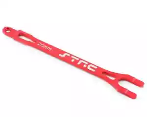 ST Racing Concepts Aluminum Battery Strap for Traxxas Slash (Red) - Picture 1 of 2