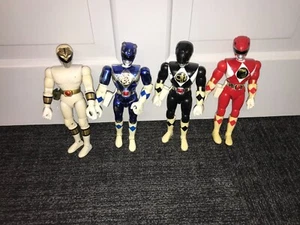 Mighty Morphin Power Rangers Figuras 8" Bandai 1994-95 - Blanco, Azul, Rojo, Negro - Imagen 1 de 7